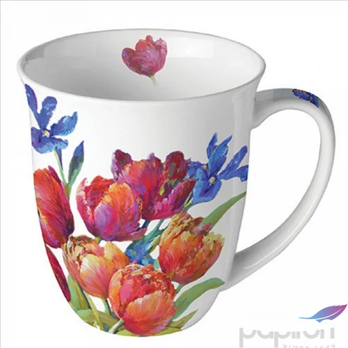 Bögre porcelán Ambiante Tulips of joy 4dl porcelánbögre
