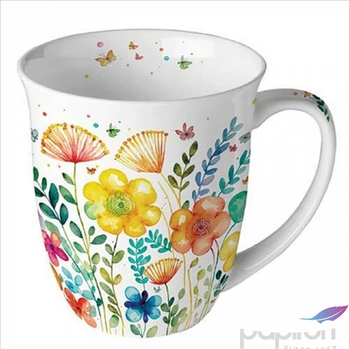 Bögre porcelán Ambiante Vibrant spring white 4dl porcelánbögre