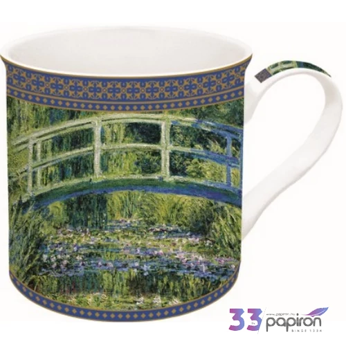 Bögre porcelán 3dl Monet:Vízililiom és Japán híd dobozban