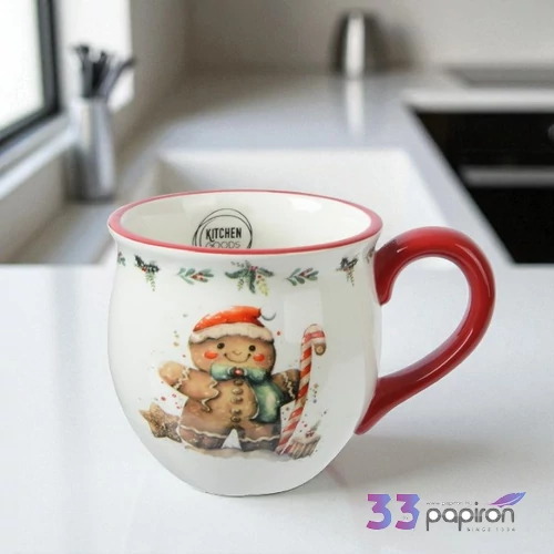 Bögre porcelán karácsony 24' 0 9.8cmx13.5cmx9.3cm sdkae