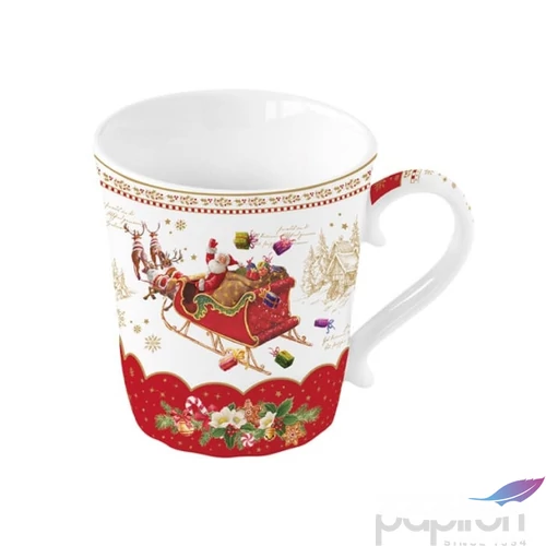 Bögre Porcelán karácsonyi 3,4dl Christmas Memories dobozban