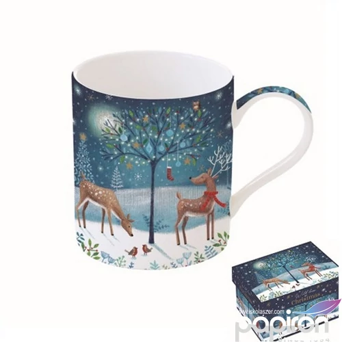 Bögre Porcelán karácsonyi 3,5dl With Love at Christmas dobozban