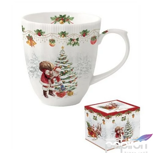 Bögre Porcelán karácsonyi 3,7dl Nostalgic Christmas dobozban