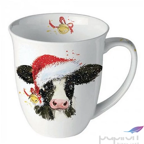 Bögre porcelán Ambiante Christmas cow bell 4dl porcelánbögre