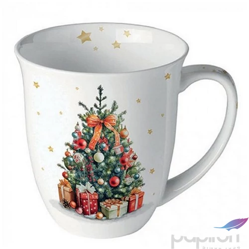 Bögre Porcelán karácsonyi Decorated Christmas tree 0,4l