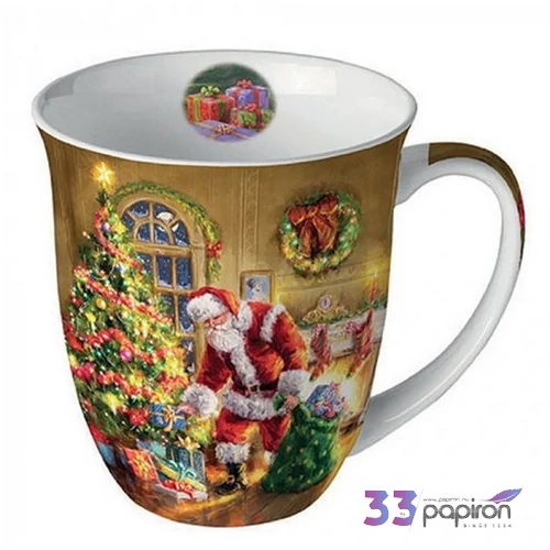 Bögre porcelán Ambiante Gifts under Christmas tree 4dl porcelánbögre