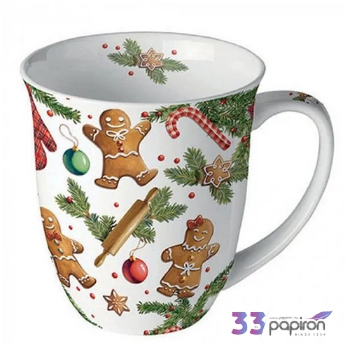 Bögre porcelán Ambiante Gingerbread cookies 4dl porcelánbögre