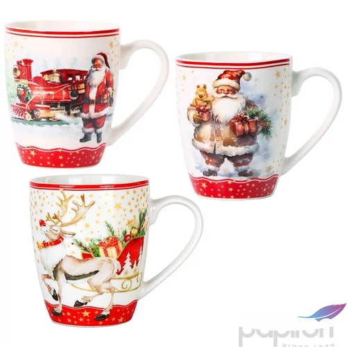 Bögre Porcelán karácsonyi 3,6dl Navidad dobozban