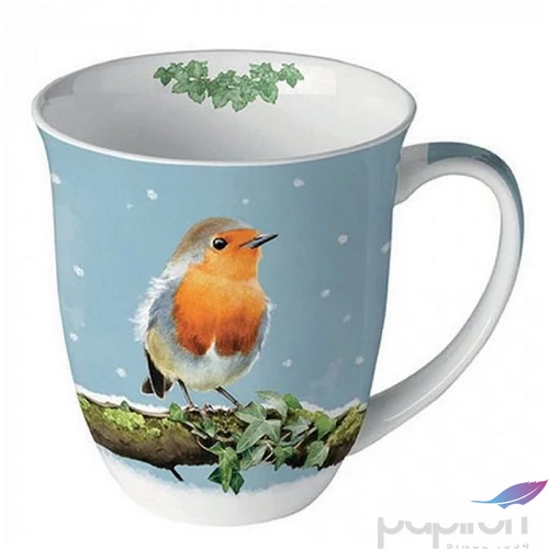 Bögre porcelán Ambiante Robin on branch 4dl porcelánbögre