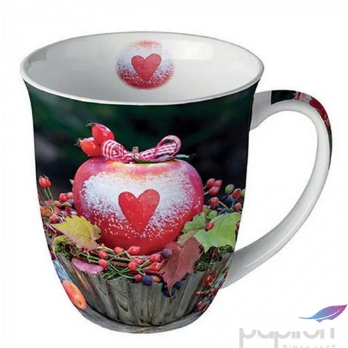 Bögre porcelán Ambiante Snow dusted apple 4dl porcelánbögre