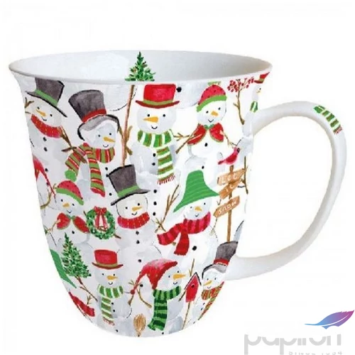 Bögre porcelán Ambiante Snowman Party 4dl porcelánbögre