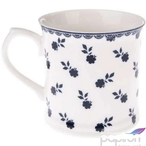 Bögre Porcelán 4dl kék apróvirágos,