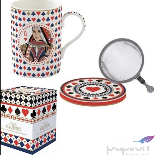 Bögre Porcelán 3,5dl Atmosphere Casino Royale dobozban