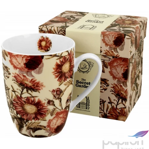 Bögre porcelán Peoney virágos