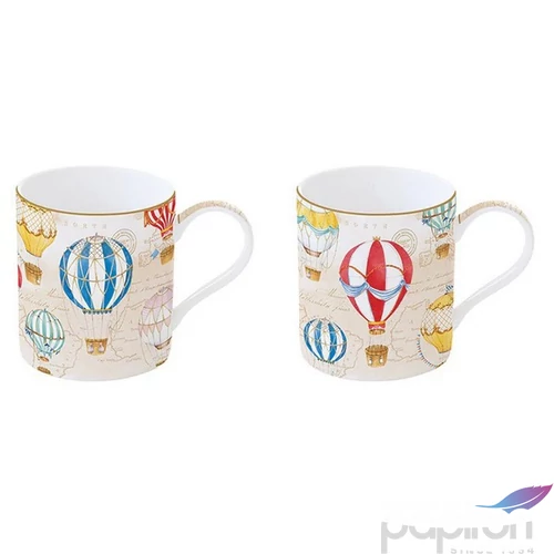 Bögre szett Porcelán 3,5dl Air Balloons 2db-os dobozban