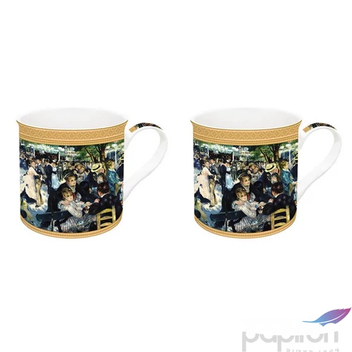 Bögre szett Porcelán 3dl Renoir: Bál a Le moulin de la Galett 2db-os dobozban