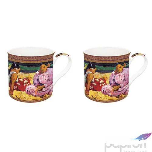 Bögre szett Porcelán 3dl Gauguin: Tahiti nők a parton 2db-os dobozban