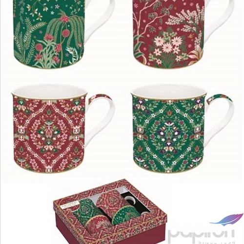 Bögre szett porcelán 3dl Atmosphere, Eclectic Chic 4db-os dobozban