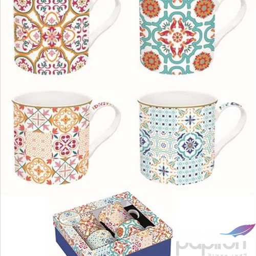 Bögre szett porcelán 3dl Atmosphere, Siracusa 4db-os dobozban