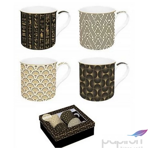 Bögre szett Porcelán 3dl Atmosphere Egyptology 4db-os dobozban