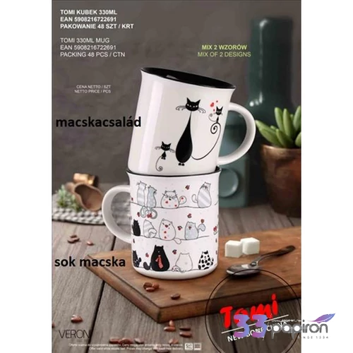 Bögreszett porcelán Tomi 330ml