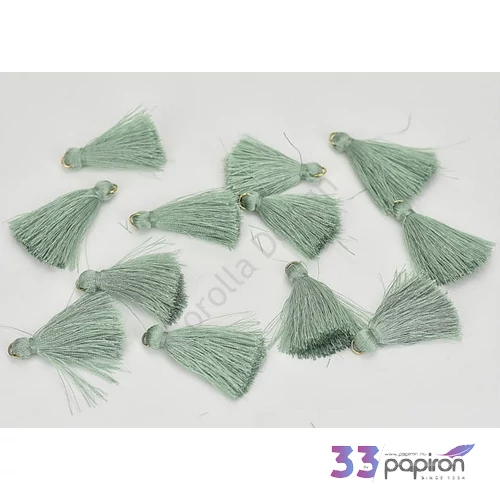 Bojt textil egyszínű fényes menta (12db/csomag) [5998997713964]
