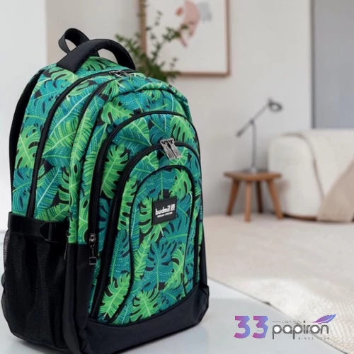 Budmil hátizsák 26' Zöld Mintás 33x49x28cm 10110183/S56