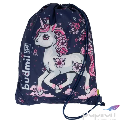 Budmil tornazsák 25' S.Kék-Pink Mintás,32x44cm 10150033/S7