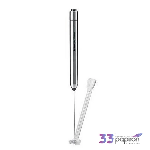 Cappuccino tejhabosító inox elemes 23cm