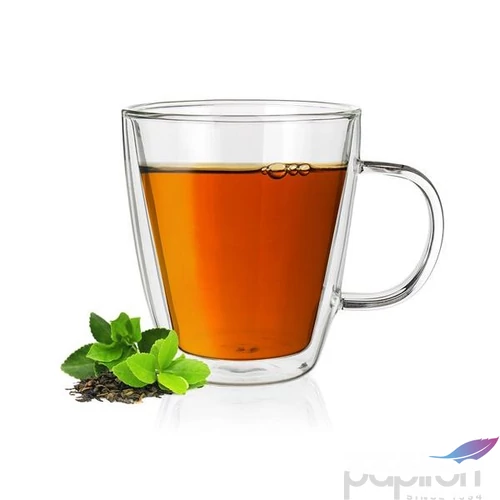 Cappuccinos-teás bögre 285ml duplafalú Thermo