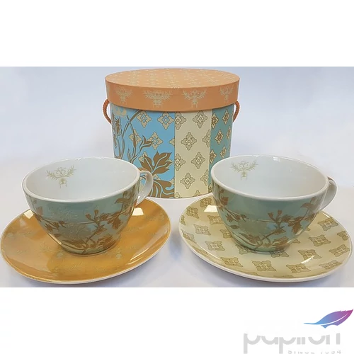 Cappuccinos csésze tányérral, porcelán Bartlett