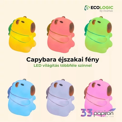 Capybara éjszakai fény
