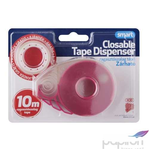 Celluxtépő ICO Smart Pink 19mmx33mm CELLUXTÉPŐ RAGASZTÓSZALAG adagoló
