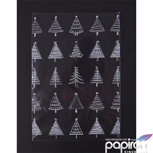 Celofán tasak BOPP 180x450mm karácsonyi mintás