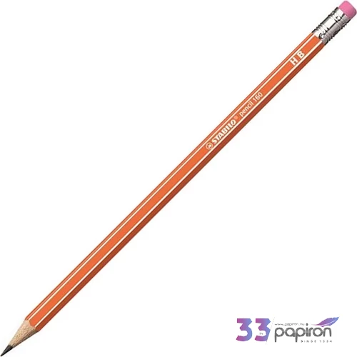 Ceruza HB Stabilo Pencil 160 hatszögletű narancs - radíros Stabilo grafitceruza 2160/03-HB