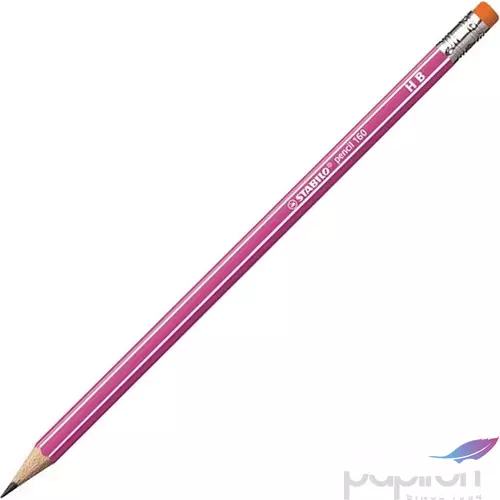 Ceruza HB Stabilo Pencil 160 hatszögletű rózsaszín - radíros Stabilo grafitceruza 2160/01-HB