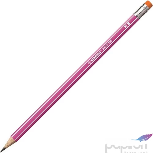 Ceruza HB Stabilo Pencil 160 hatszögletű rózsaszín - radíros Stabilo grafitceruza 2160/01-HB