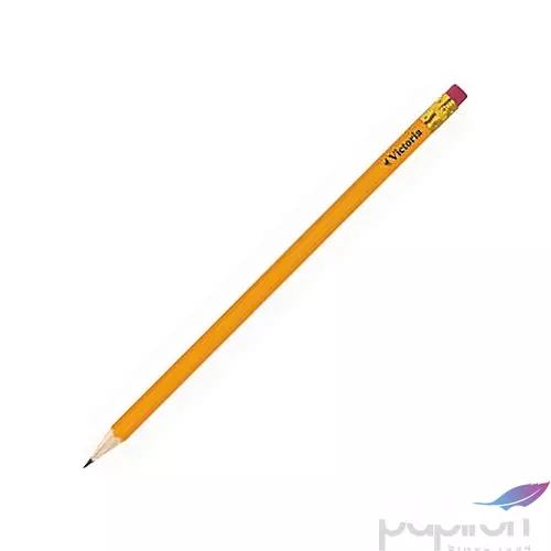 Ceruza HB Victoria 100 C radírral sárga test grafitceruza gyűjtó:12db/csom