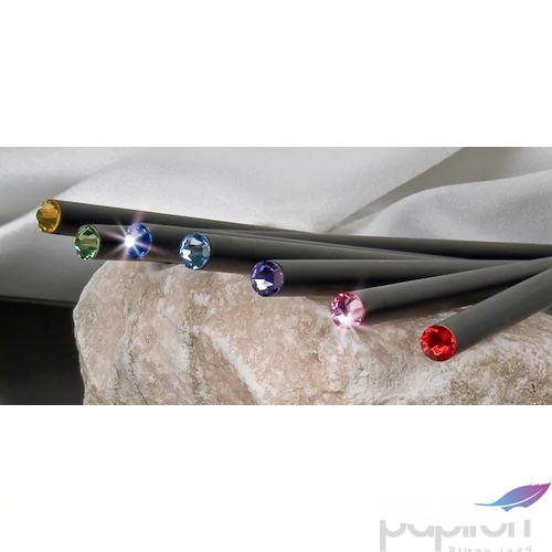 Swarovski ceruza fekete testű Fehér Kristály Díszítve Made With Swarovski Elements