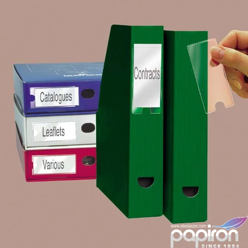 Címketartó öntapadós zseb 3L 25x102mm Iratrendezés 3L 10315