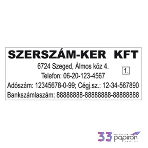 Bélyegző Colop 30/1 kirakós