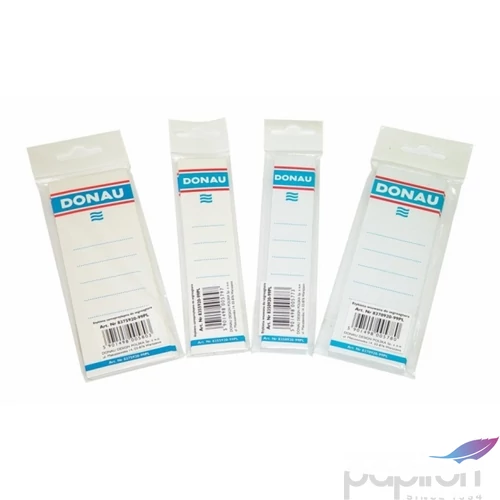 Cserecímke 50mm Donau iratrendezőhöz, öntapadós 33x153mm feh. Iratrendezés DONAU 8355920-09PL
