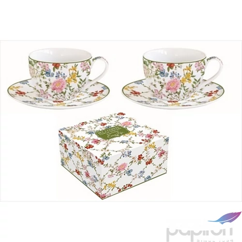 Csésze+alj kávés Porcelán 110ml Gardem Dreams 2db-os dobozban