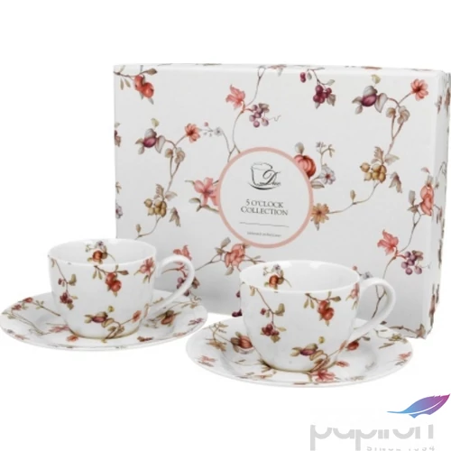 Csésze+alj kávés Porcelán 90ml Safa 2db-os dobozban