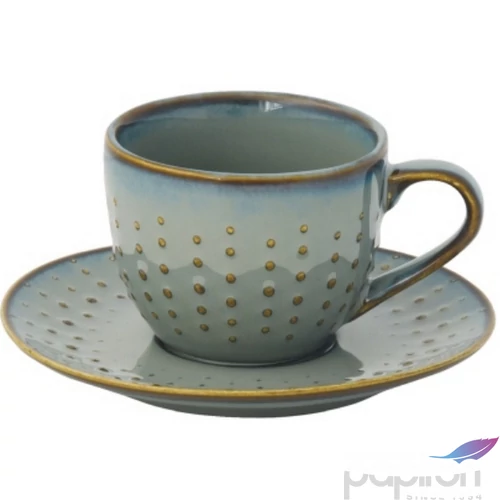 Csésze+alj kávés Porcelán 110ml Drops Celadon 