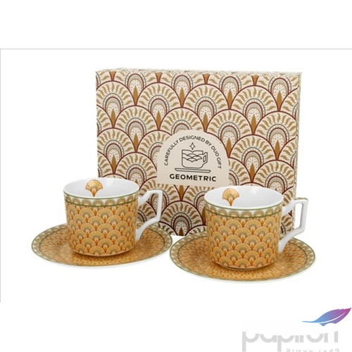 Csésze+alj Porcelán 120ml Solis 2db-os dobozban
