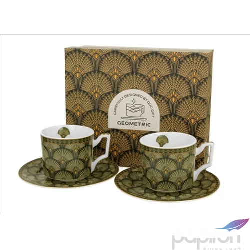 Csésze+alj Porcelán 120ml Verdigo 2db-os dobozban