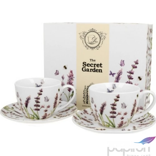 Csésze+alj Porcelán 2,25dl Classic Lavender 2db-os dobozban