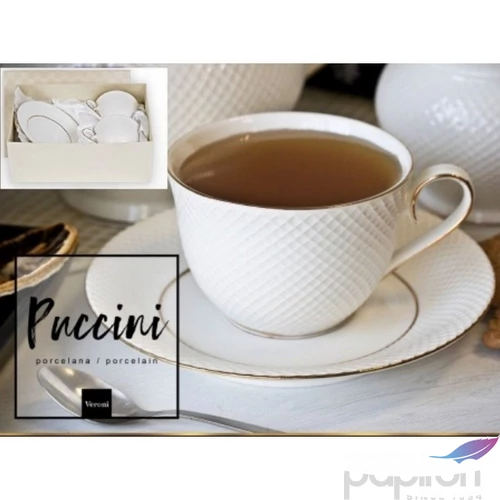 Csésze+alj Porcelán 250ml,2 személyes,dobozban 