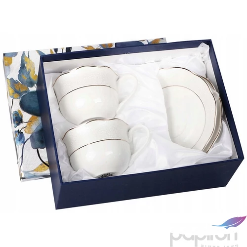 Csésze+alj Porcelán 220ml Jana, 2 személyes, dobozban